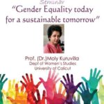 Seminar on “Gender Equality today for a sustainable tomorrow”